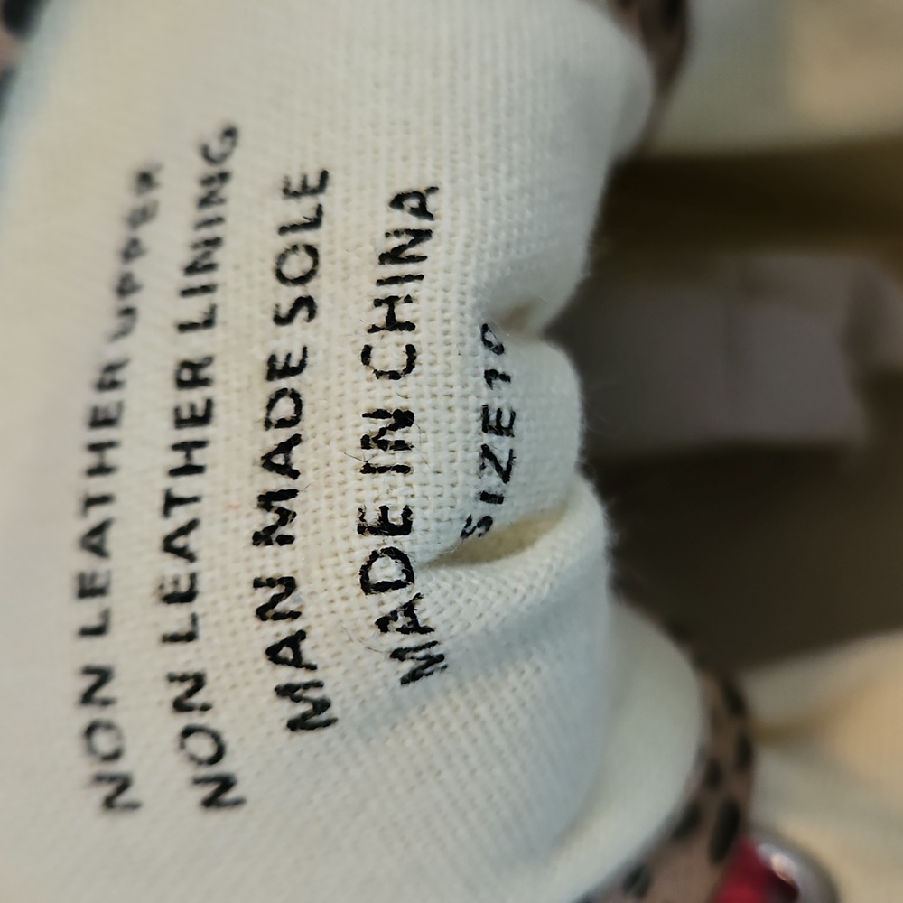 Michelle McDowell Cream Leopard Trim Braided Jute Womens Sneakers Sz 10 - Picture 8 of 11